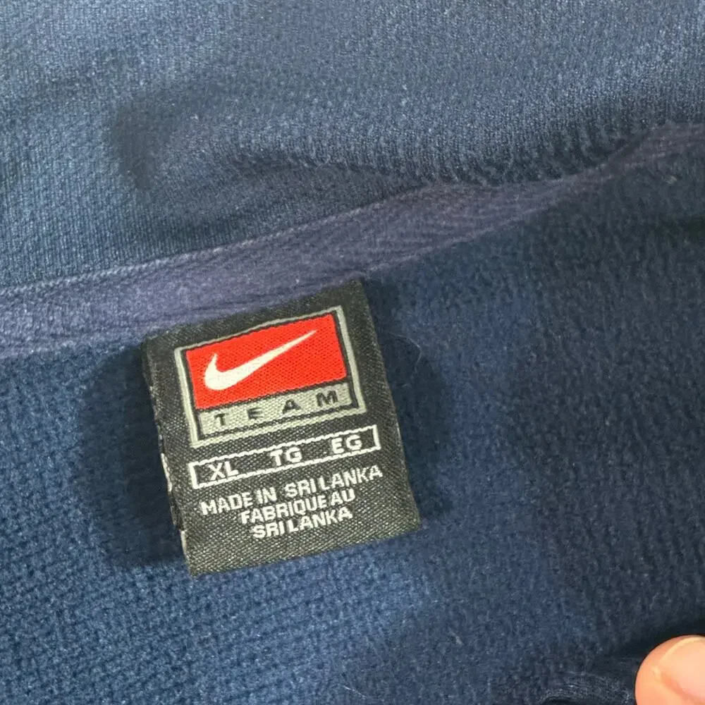 Vintage Nike Team Virginia Cavaliers Full Zip Jacket Mens XL Blue Embroidered
